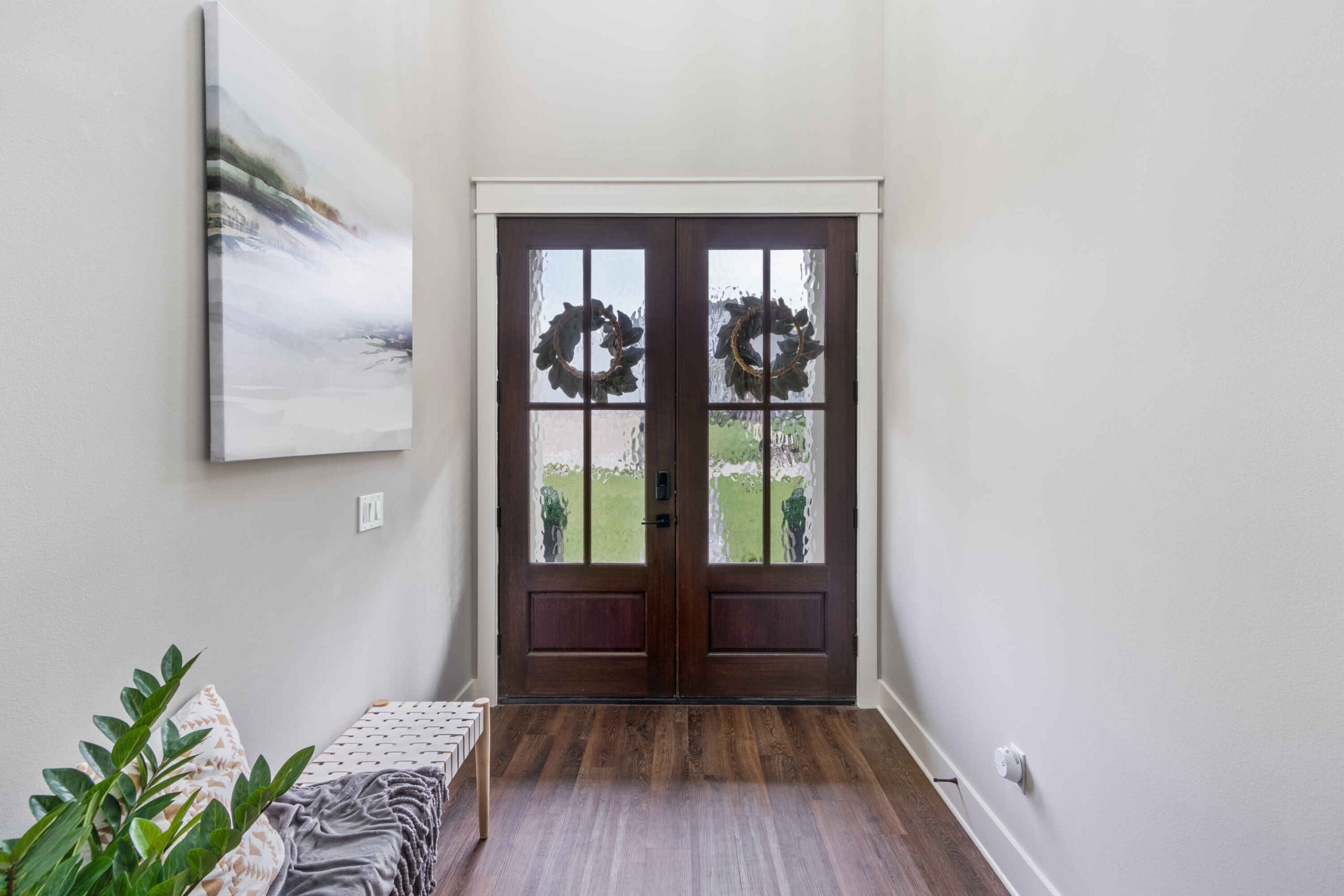 Keith Gunn Construction Waco, Texas - Custom Home Double Door Entryway