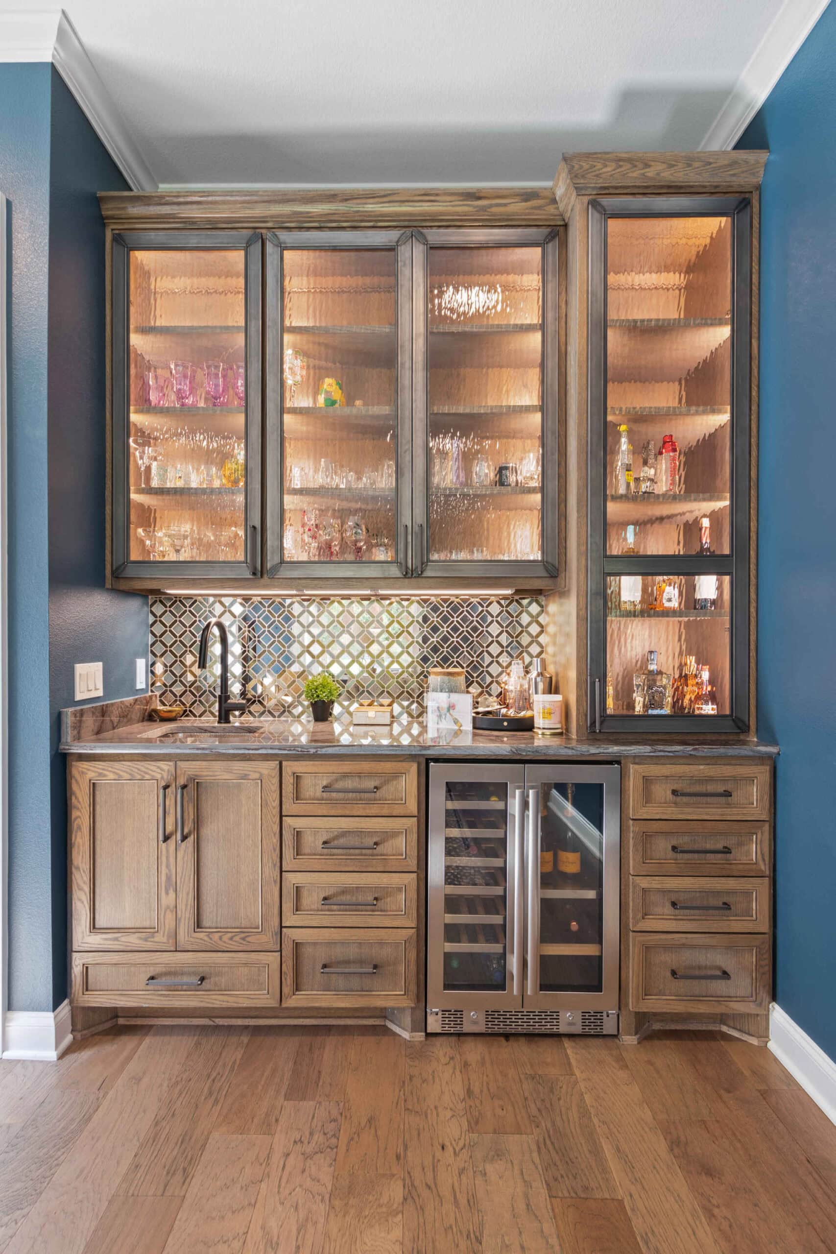 Keith Gunn Construction Waco, Texas - Custom Built Wine Cabinetry